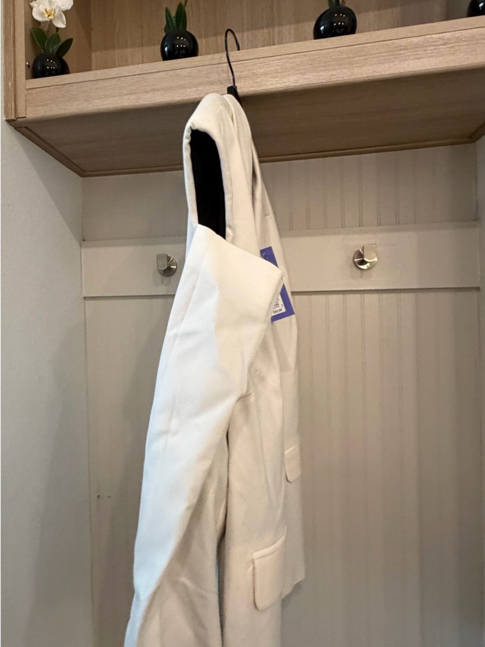 Women's White Tailored Blazer Coat - Unbranded - Picture 8 of 9